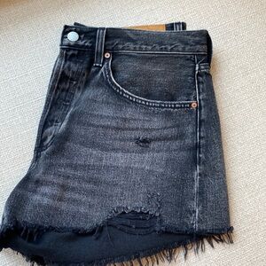 aritzia denim shorts